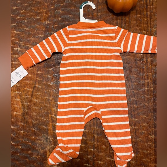 Carter's One Pieces Nwt Carters Pumpkin Footed Onesie Sleeper
